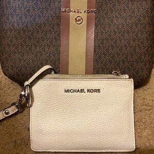 Michael Kors Brown and Cream Interior Handbag